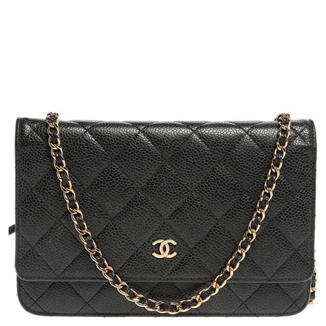 chanel round quilted caviar leather clutch crossbody bag black|Pre Loved Chanel CC Quilted Caviar Round Clutch With Chain.